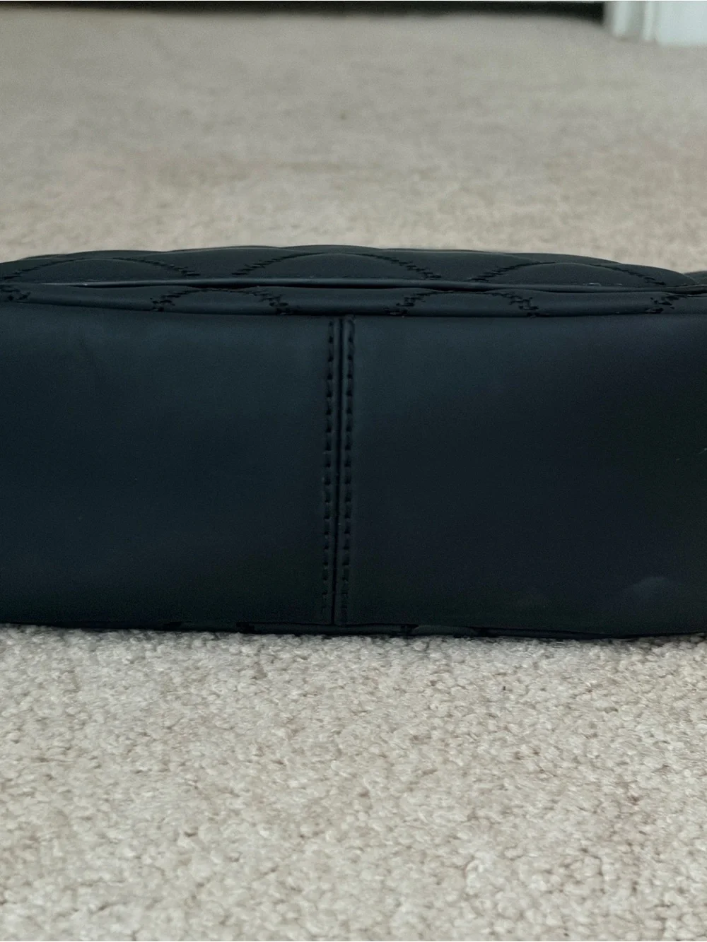 Tory Burch Black Quilted Leather Crossbody with Chain Strap